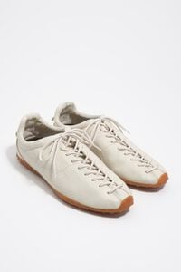 Deportiva 13 11 acordonada piel blanca