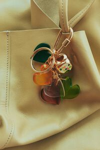 Porta-chaves resina cora&ccedil;&otilde;es