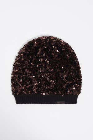 Brown knit sequins balaclava Knit Balaclava With Sequins - Etsy main image 4