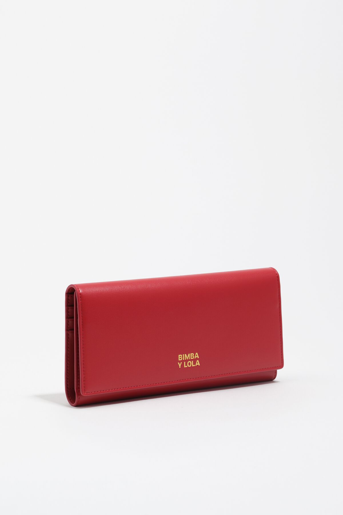 Red leather continental wallet