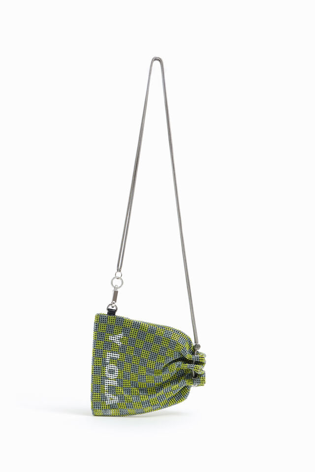 Yellow Mesh Bucket Bag