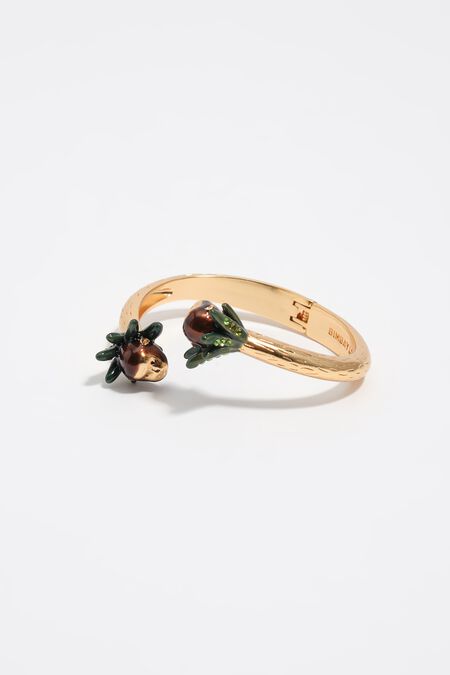 Pulsera cruzada monos marrón