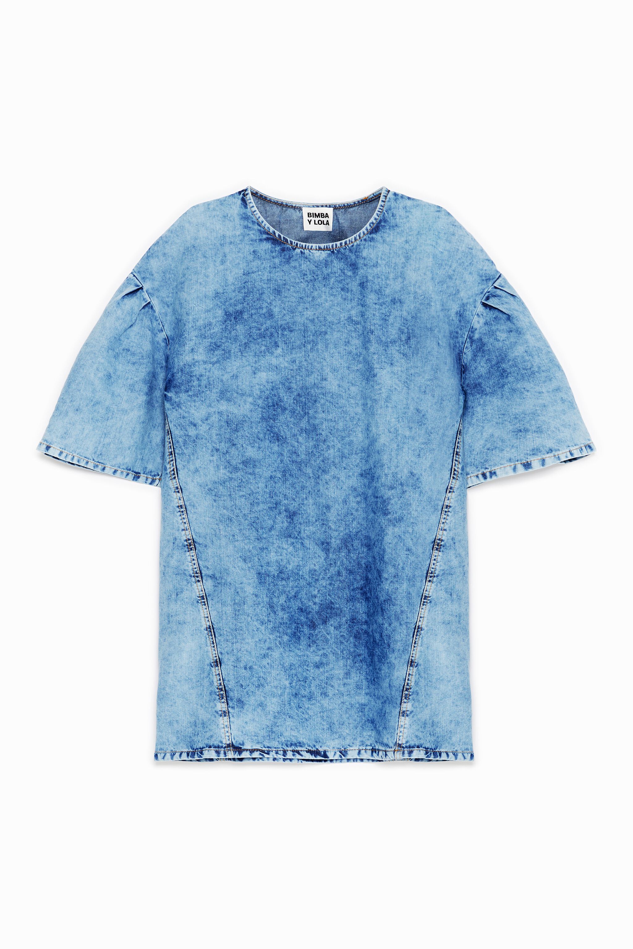 Acid blue denim dress