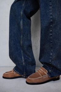 Tan double-face loafer