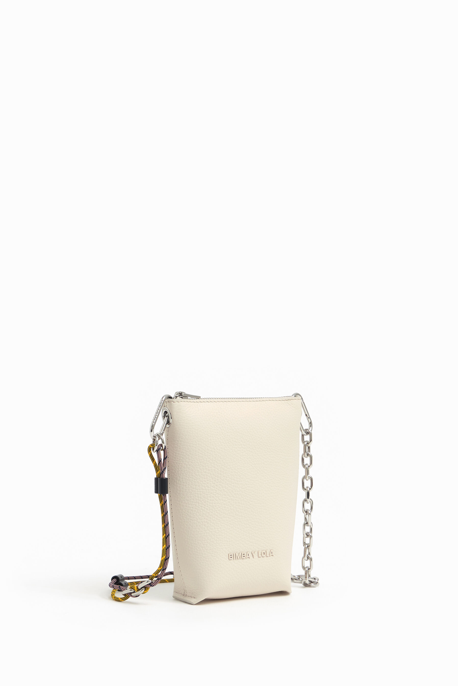 White leather crossbody mini bag