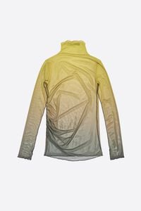 Mustard tulle high neck T-shirt