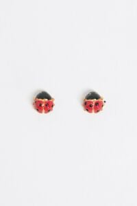 Red ladybug earrings