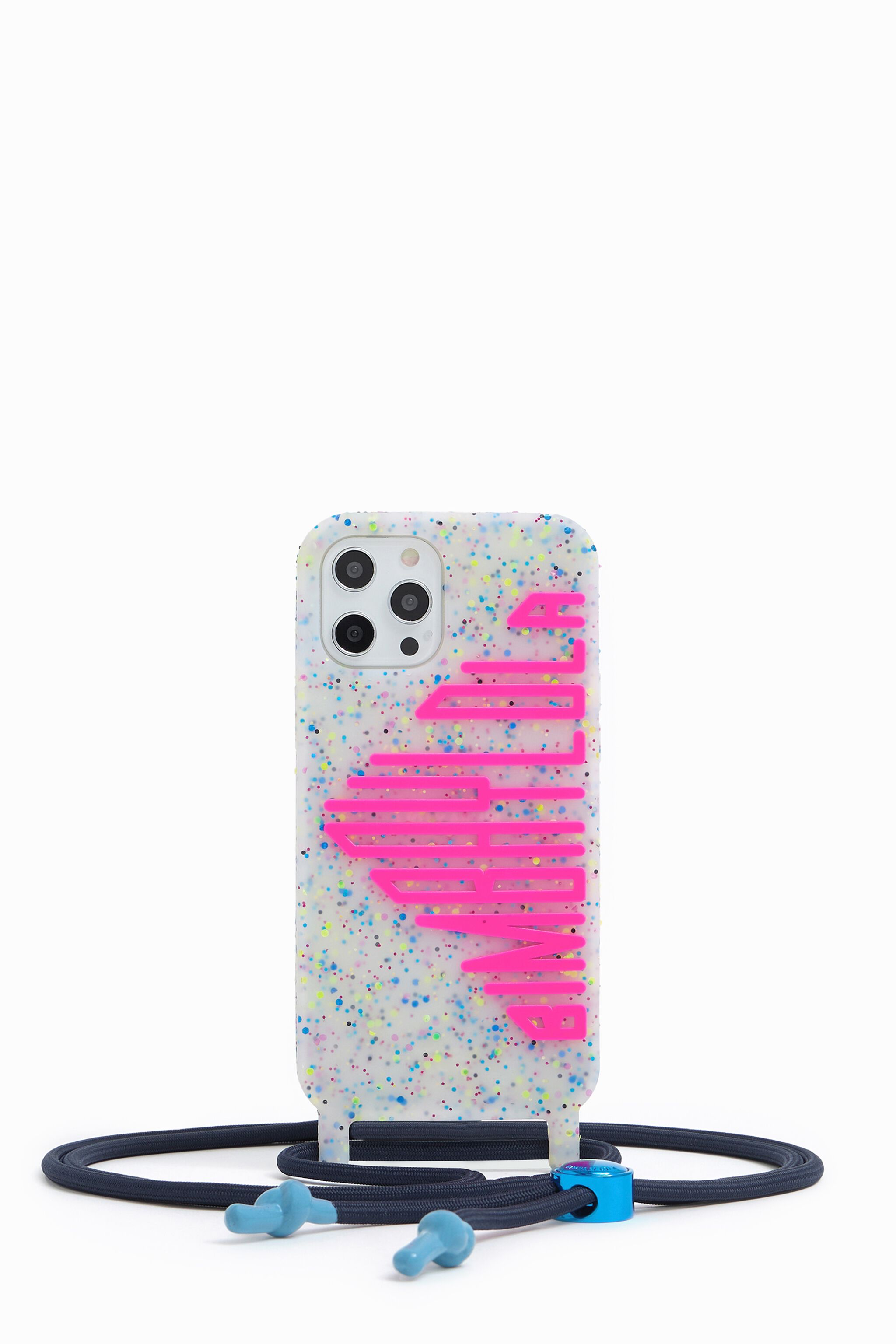 Funda iPhone 12 Pro Max confeti rosa neón