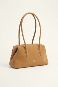 Large beige suede Romeo bag