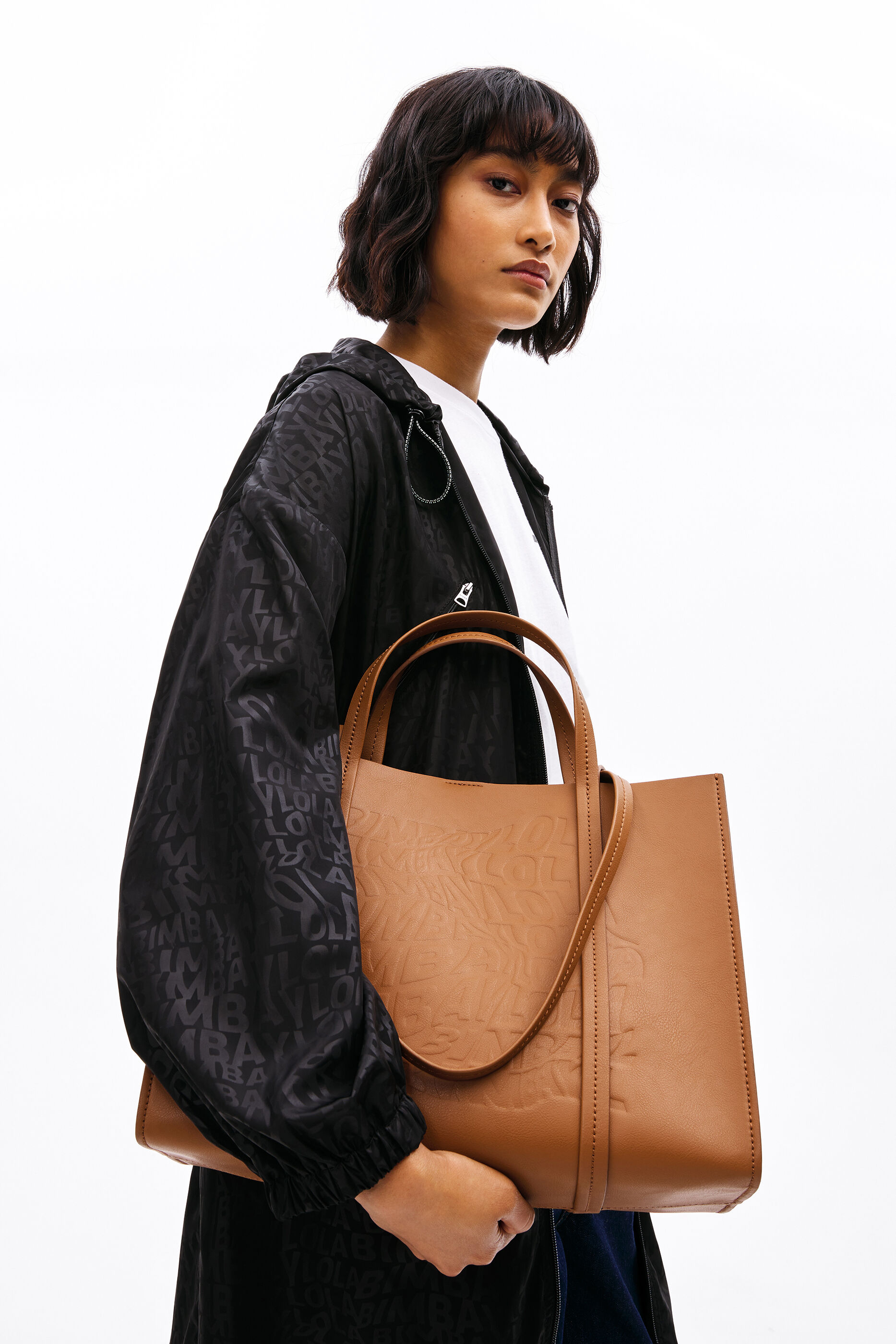 Bolso shopper L tostado