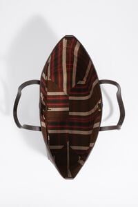 Large oak Tartan shopper bag