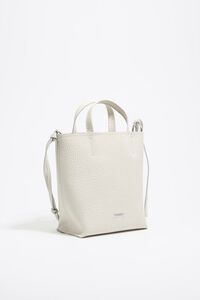 Bolso Chihuahua mediano piel blanco roto