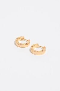 Gold logo hoop earrings