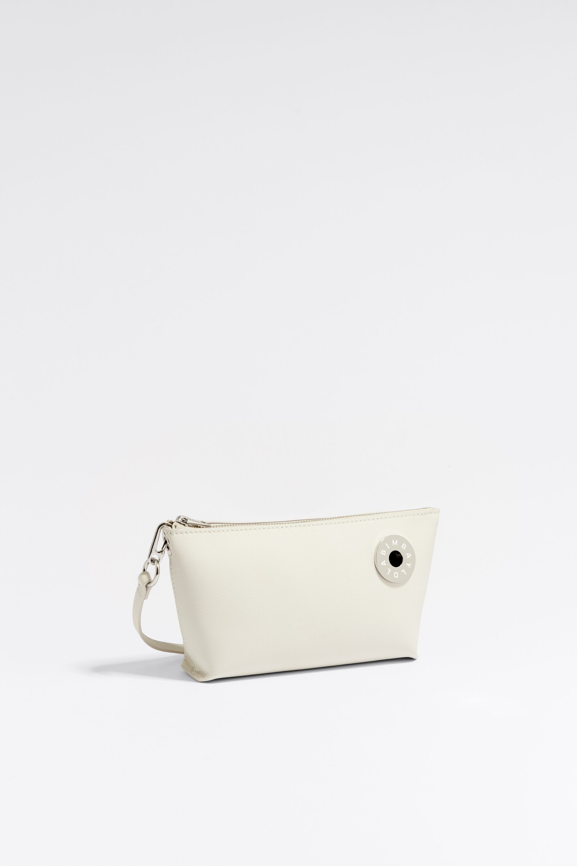 XS off-white leather crossbody bag