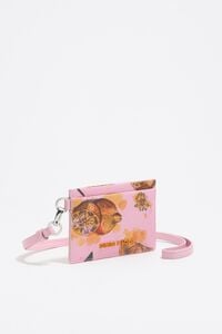 Tarjetero textura caviar Lemons rosa