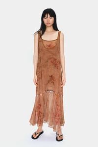 Underwater dress with buttoned hem