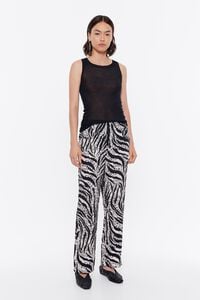 Pantal&oacute;n fluido Zebra marfil