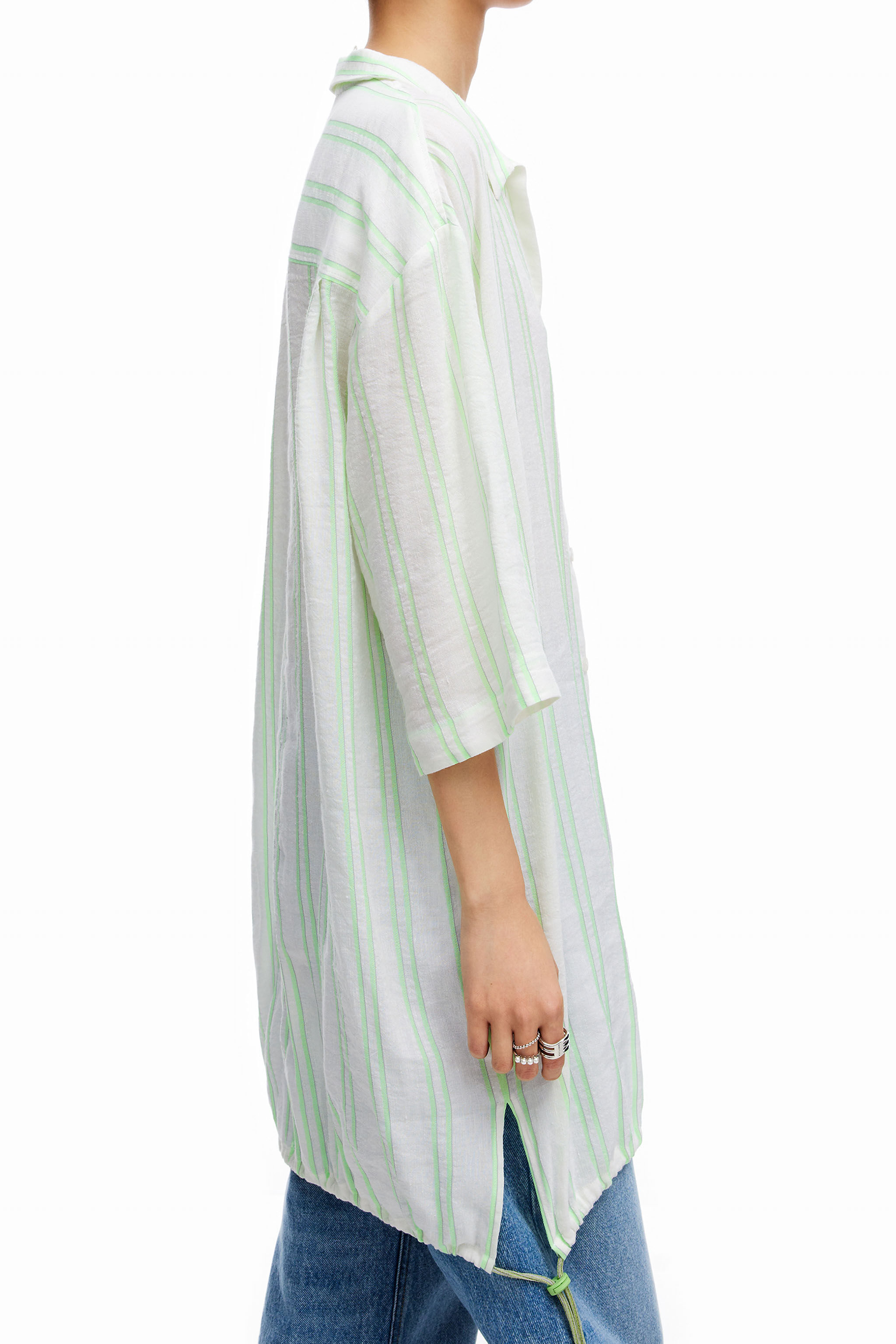 camicia lunga bianca
