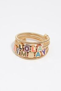 Pulsera espiral logo dados multicolor
