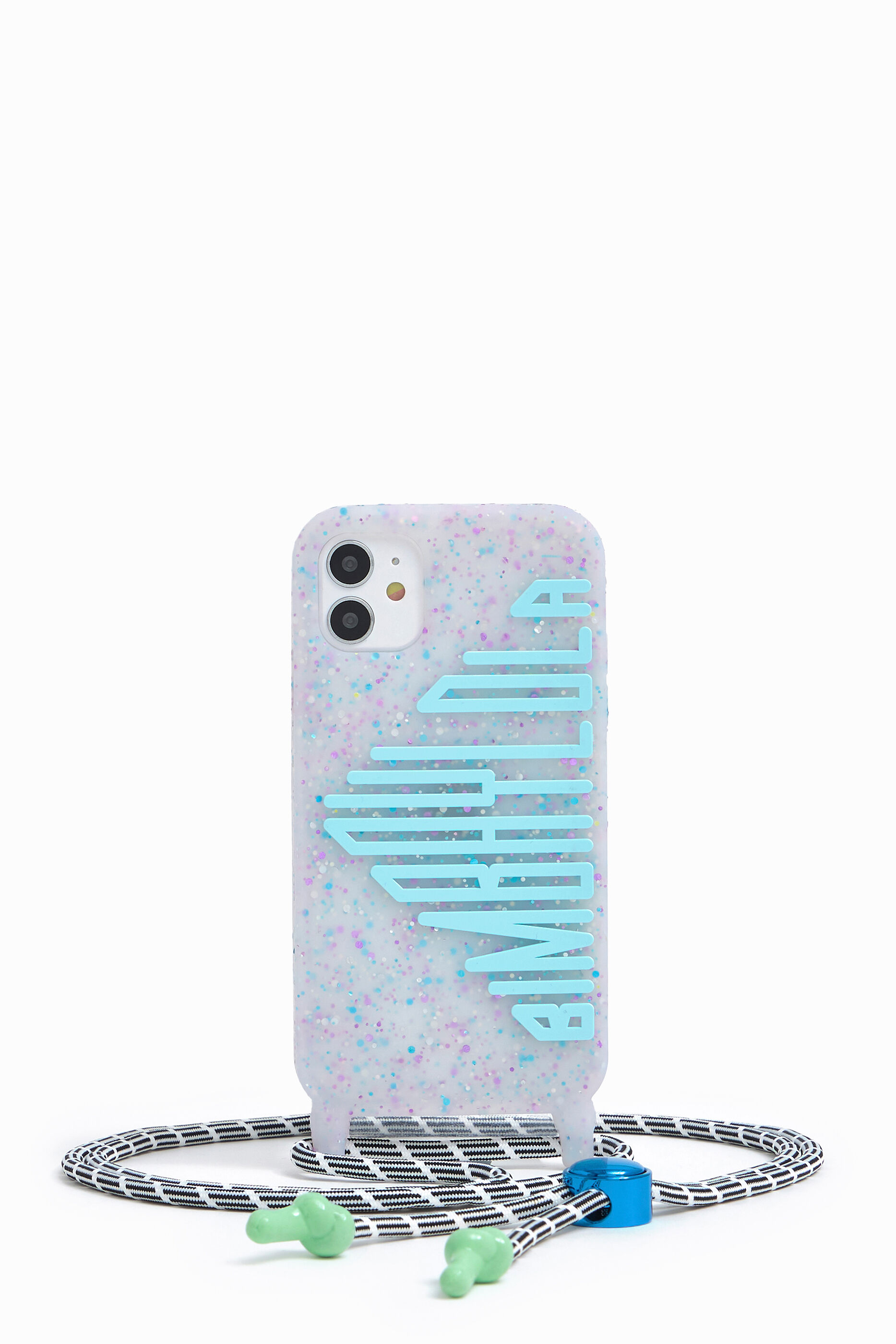 Blue confetti iPhone 11 case