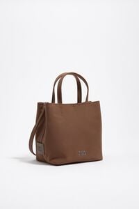 Medium nougat nylon Chihuahua bag