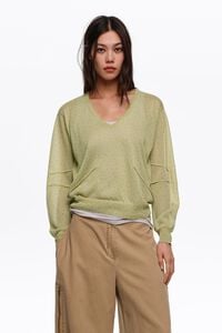 Olive mini Dots straight sweater