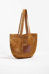 Large gold plaited bag