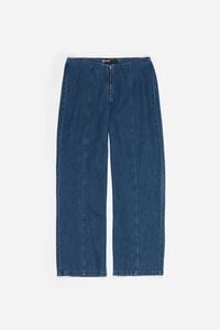 Blue denim straight jeans