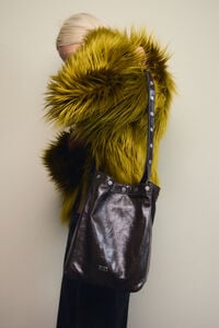 Large fango leather Carlino bag