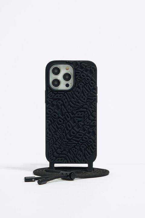 iPhone 14 Pro Max silicone case black logo