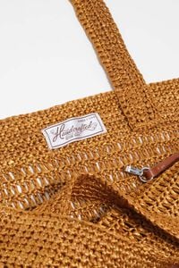 Torebka pleciona duża złota