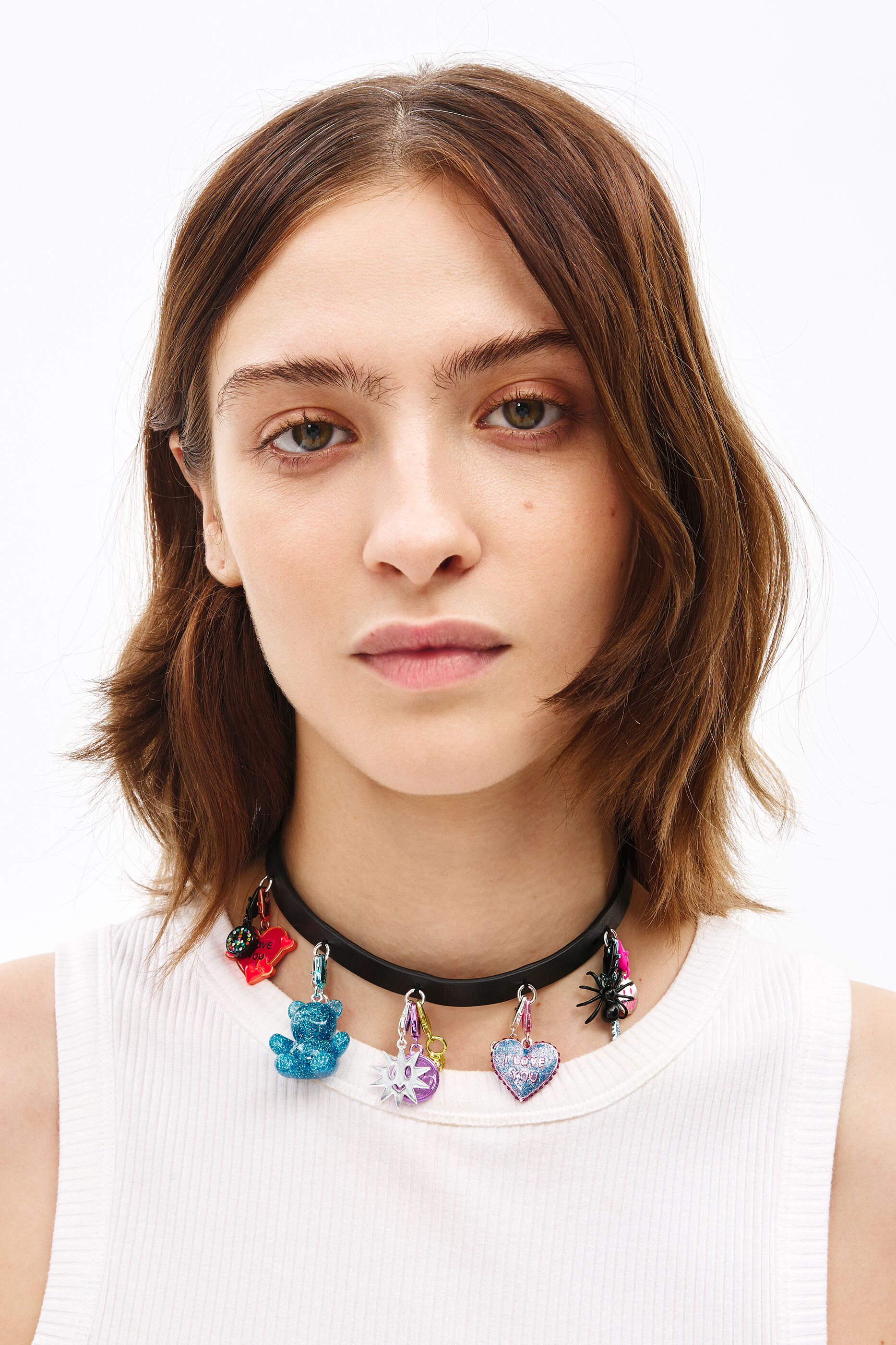 Charms choker necklace