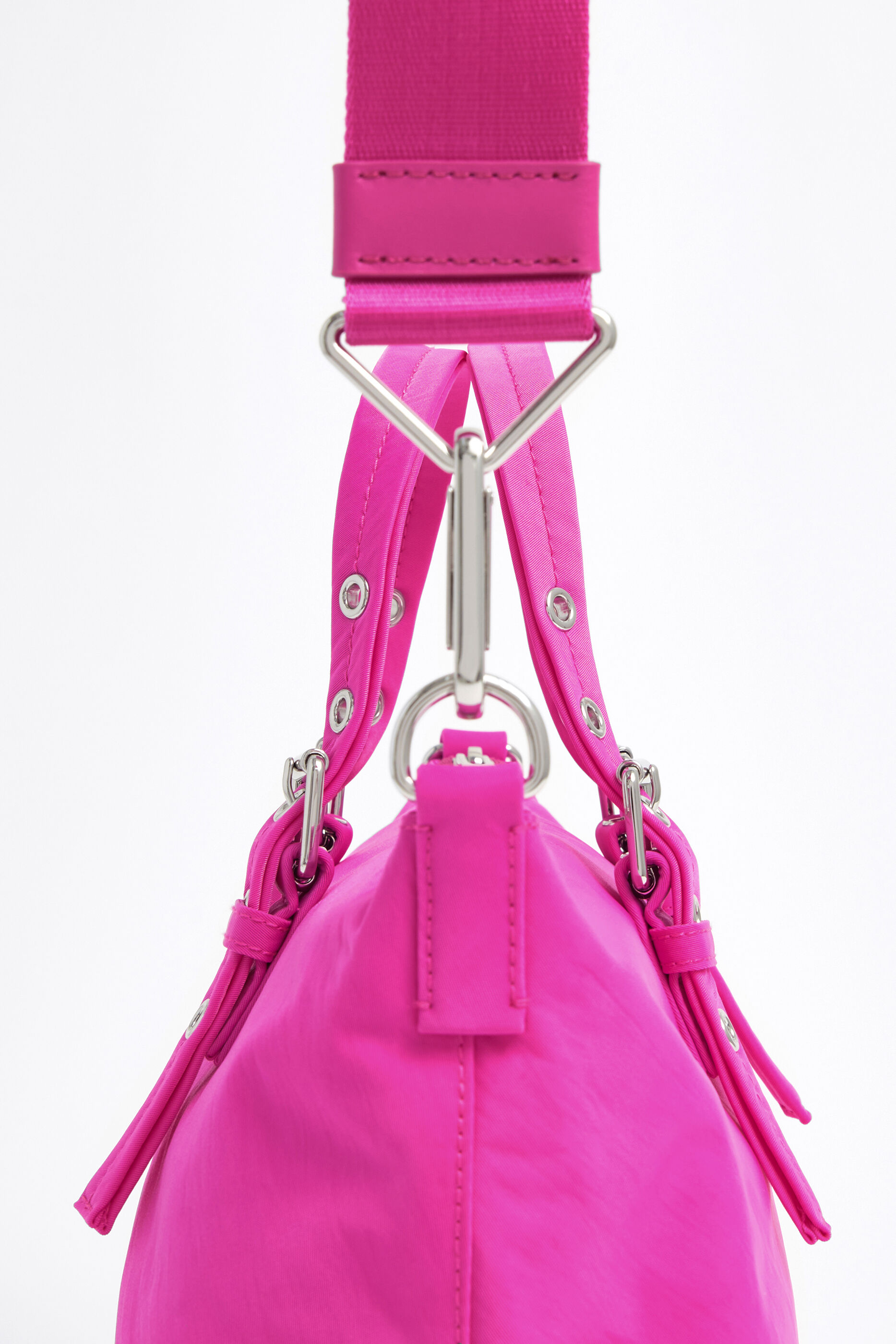 pink nylon tote