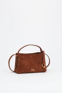 Bolso hobo Chihuahua mini piel casta&ntilde;a