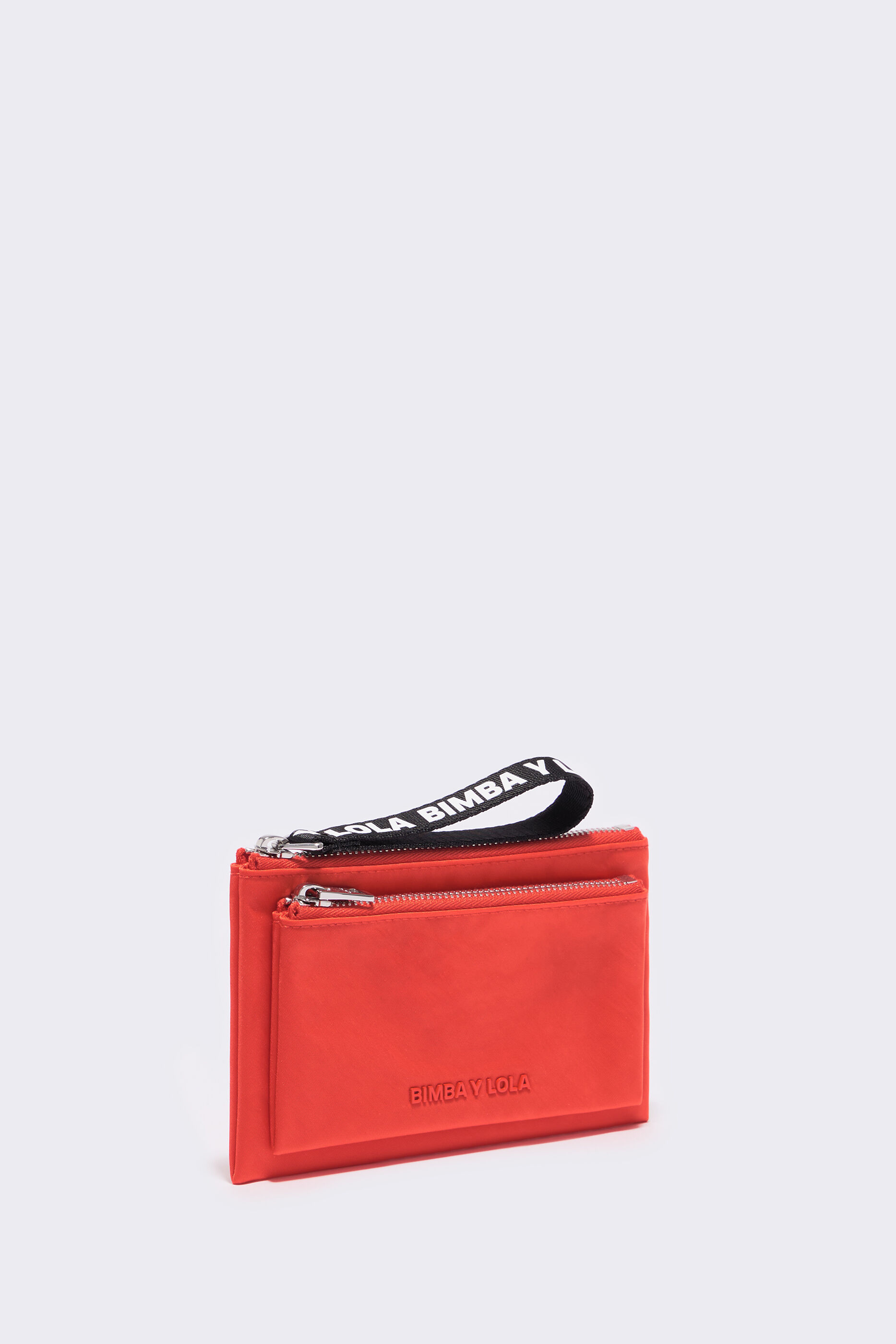 red nylon bag
