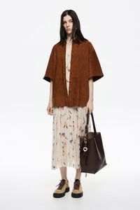 Vestido l&iacute;nea A fantas&iacute;a Flowers Scan marfil