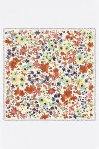Watercolor floral shawl
