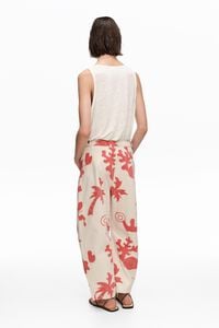 BARREL - Sand Red adjustable waist jeans