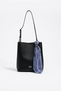 Blue esoteric scarf bag charm