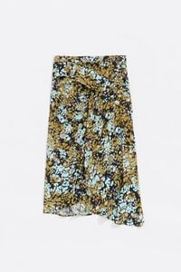 Ocher Leomimosa puffy midi skirt