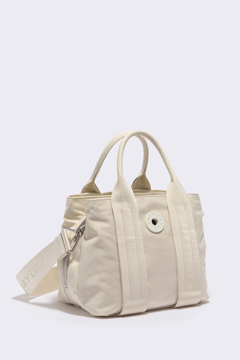 bimbaylola.com | Nylon shopper bag S in off-white