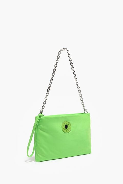 Bolso bandolera nylon verde neón