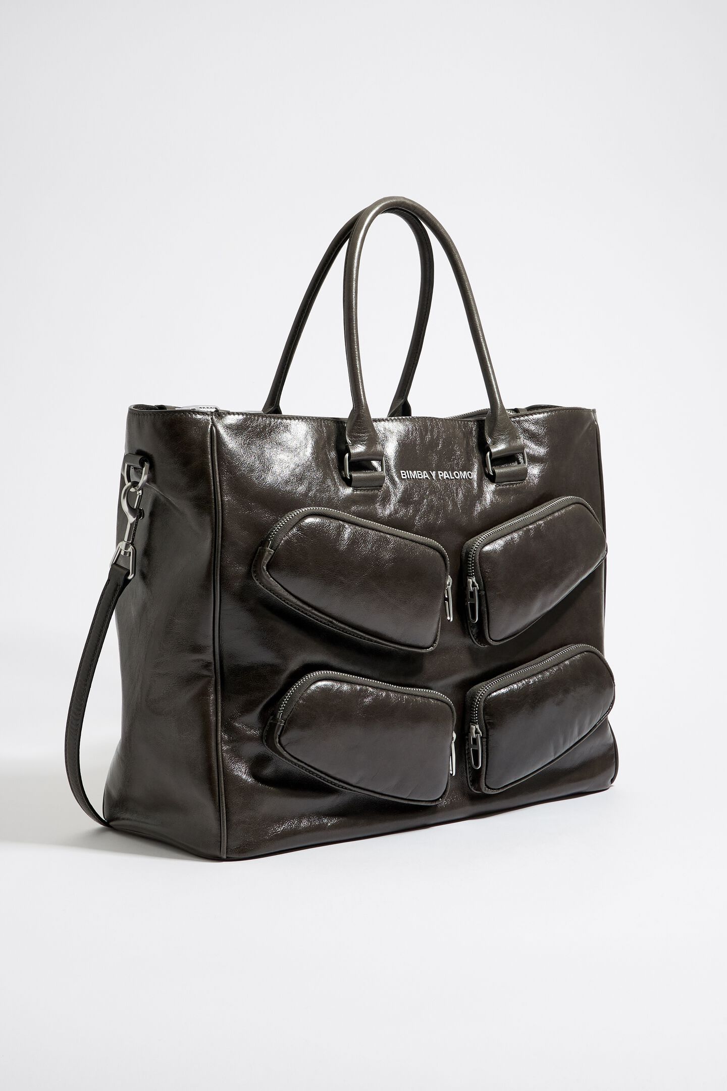 Bimba Y Lola Large Leather Tote Bag - Black
