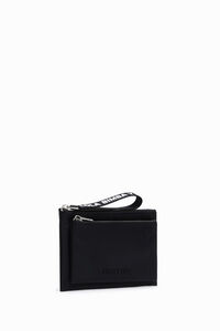 Porte-cartes double nylon noir