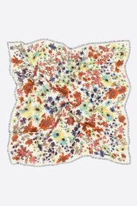 Watercolor floral shawl