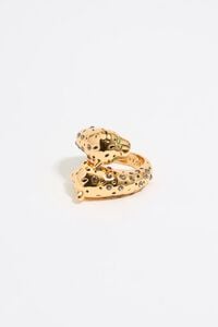 Gold and black panther ring