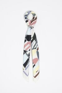 Geometric logo scarf charm