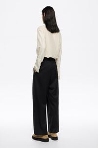 Black darted trousers
