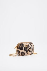 Natural Leopard nylon coin purse