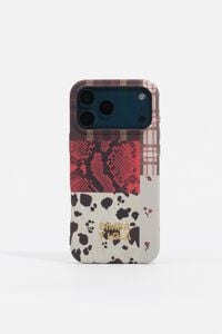 Python patchwork iPhone 17 Pro Max rigid case